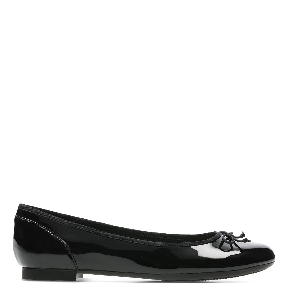 CLARKS</br>Γυναικείες Μπαλαρίνες Μαύρο Λουστρίνι COUTURE BLOOM Clarks CLARKS</br>Γυναικείες Μπαλαρίνες Μαύρο Λουστρίνι COUTURE BLOOM Clarks