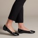 CLARKS</br>Γυναικείες Μπαλαρίνες Μαύρο Λουστρίνι COUTURE BLOOM Clarks CLARKS</br>Γυναικείες Μπαλαρίνες Μαύρο Λουστρίνι COUTURE BLOOM Clarks