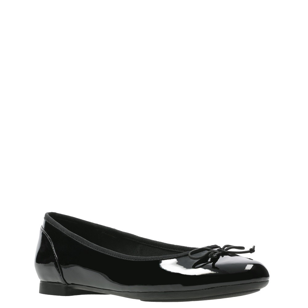 CLARKS</br>Γυναικείες Μπαλαρίνες Μαύρο Λουστρίνι COUTURE BLOOM Clarks CLARKS</br>Γυναικείες Μπαλαρίνες Μαύρο Λουστρίνι COUTURE BLOOM Clarks