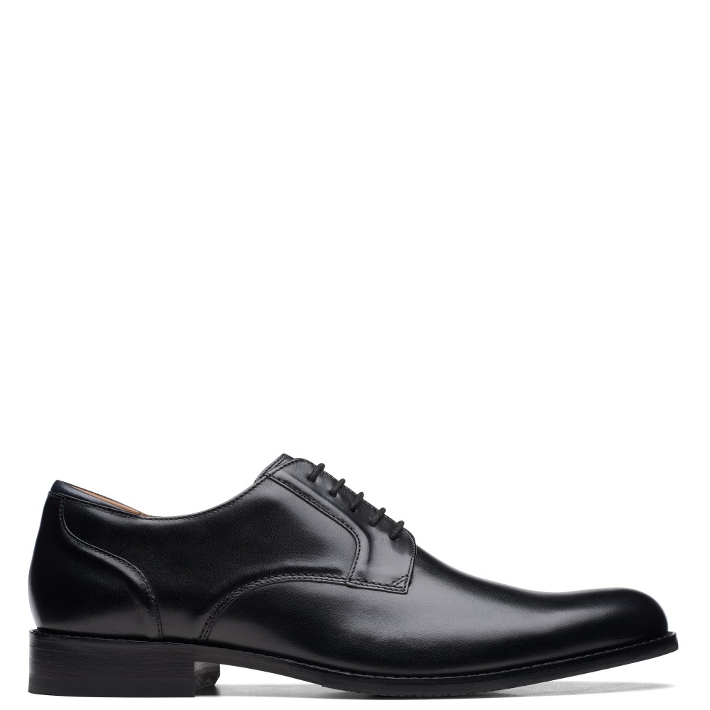 CLARKS</br>Ανδρικά Δετά Παπούτσια Μαύρο Δέρμα CRAFT ARLO LACE Clarks CLARKS</br>Ανδρικά Δετά Παπούτσια Μαύρο Δέρμα CRAFT ARLO LACE Clarks