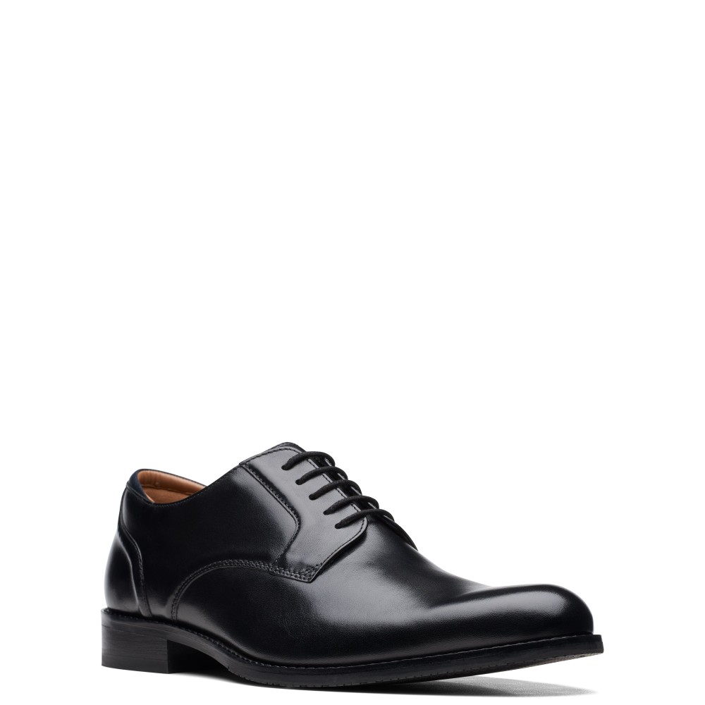 CLARKS</br>Ανδρικά Δετά Παπούτσια Μαύρο Δέρμα CRAFT ARLO LACE Clarks CLARKS</br>Ανδρικά Δετά Παπούτσια Μαύρο Δέρμα CRAFT ARLO LACE Clarks