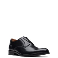 Ανδρικά Δετά Παπούτσια Μαύρο Δέρμα CRAFT ARLO LACE Clarks