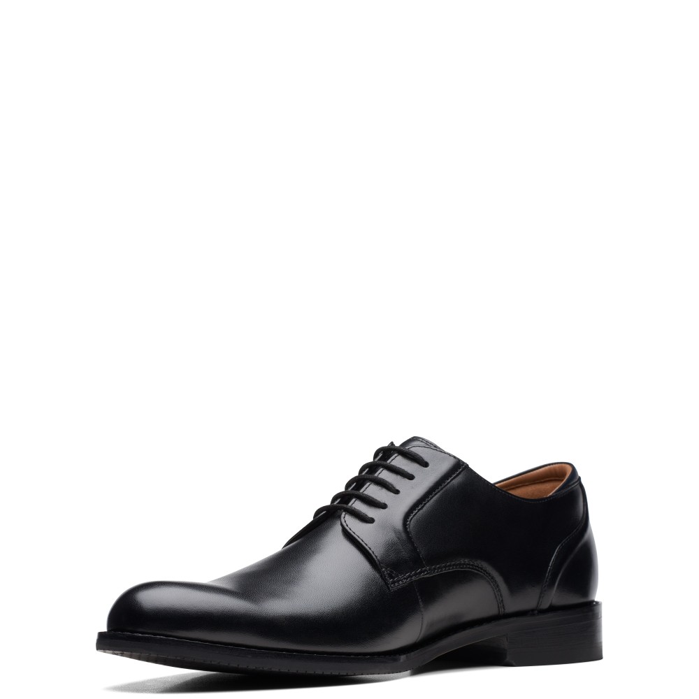 CLARKS</br>Ανδρικά Δετά Παπούτσια Μαύρο Δέρμα CRAFT ARLO LACE Clarks CLARKS</br>Ανδρικά Δετά Παπούτσια Μαύρο Δέρμα CRAFT ARLO LACE Clarks