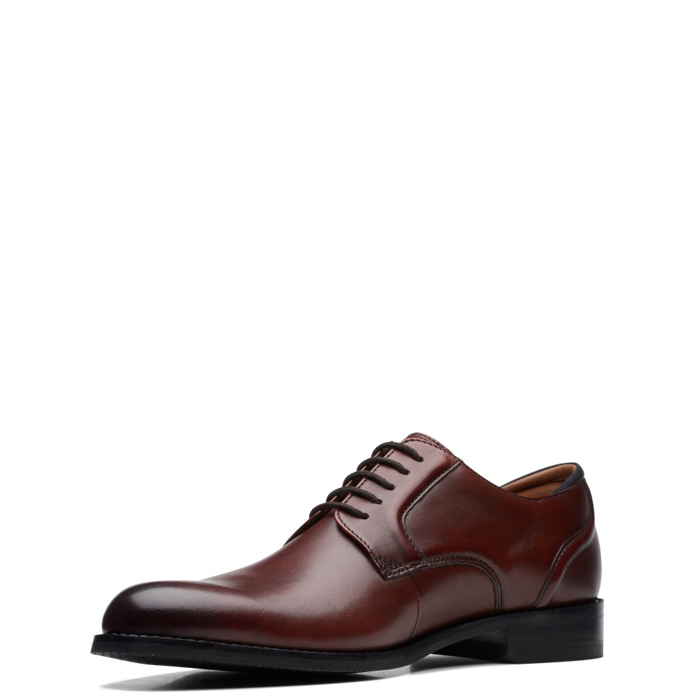 CLARKS</br>Ανδρικά Δετά Παπούτσια Σκούρο Ταμπά Δέρμα CRAFT ARLO LACE Clarks CLARKS</br>Ανδρικά Δετά Παπούτσια Σκούρο Ταμπά Δέρμα CRAFT ARLO LACE Clarks