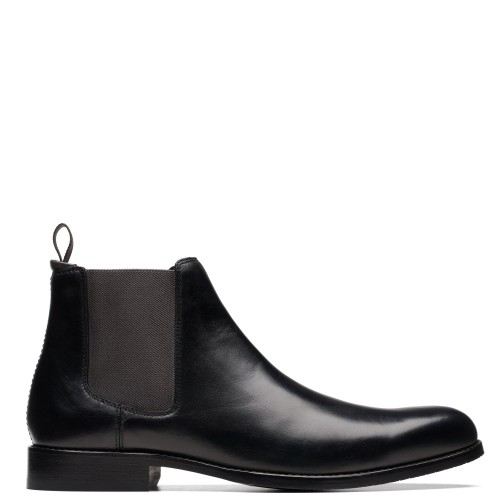 Ανδρικά Μποτάκια Μαύρο Δέρμα Chelsea CRAFT ARLO TOP Clarks