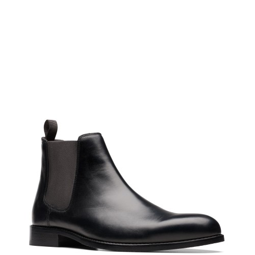 Ανδρικά Μποτάκια Μαύρο Δέρμα Chelsea CRAFT ARLO TOP Clarks Ανδρικά Μποτάκια Μαύρο Δέρμα Chelsea CRAFT ARLO TOP Clarks
