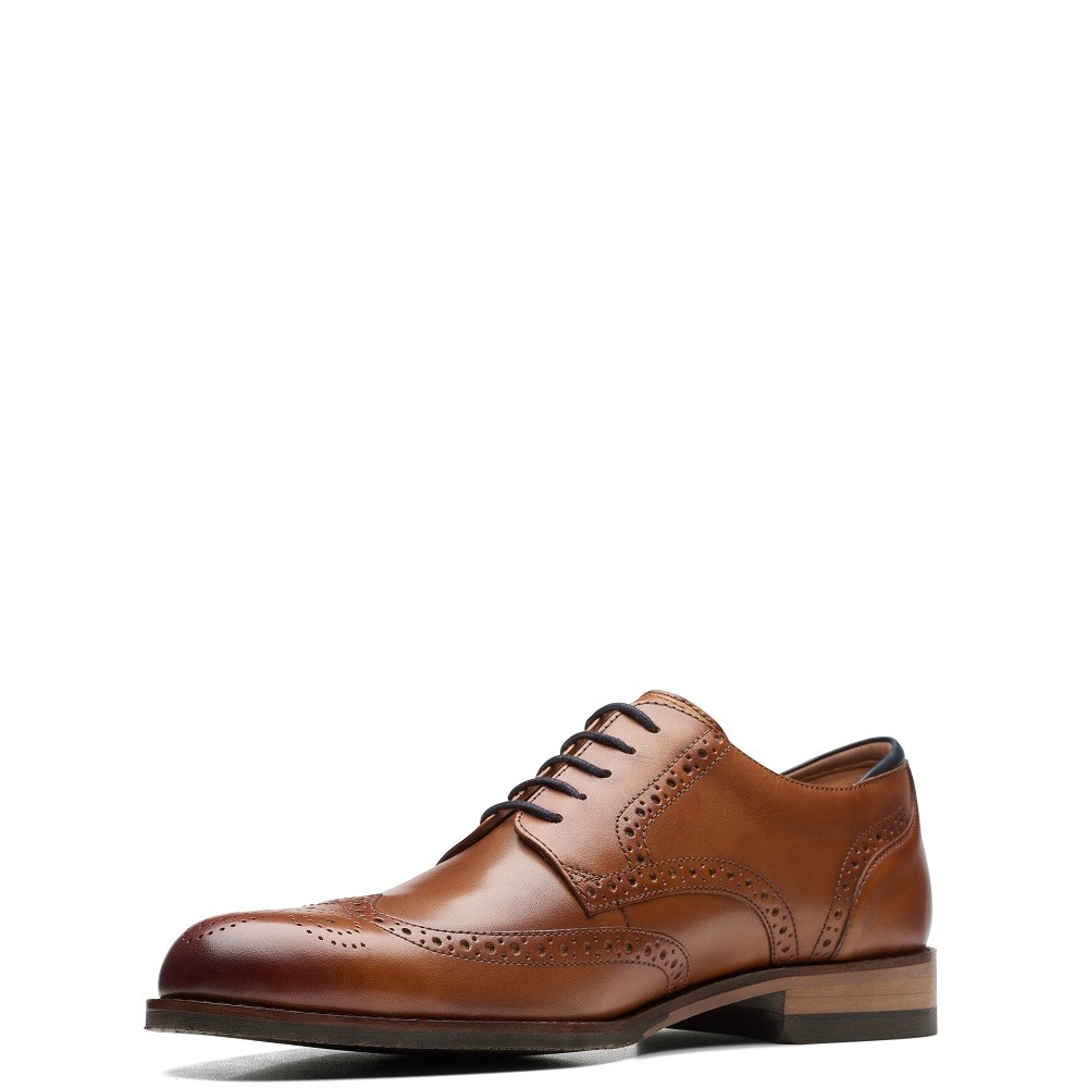 CLARKS</br>Ανδρικά Δετά Παπούτσια Ταμπά Δέρμα CRAFT ARLO LIMIT Clarks CLARKS</br>Ανδρικά Δετά Παπούτσια Ταμπά Δέρμα CRAFT ARLO LIMIT Clarks