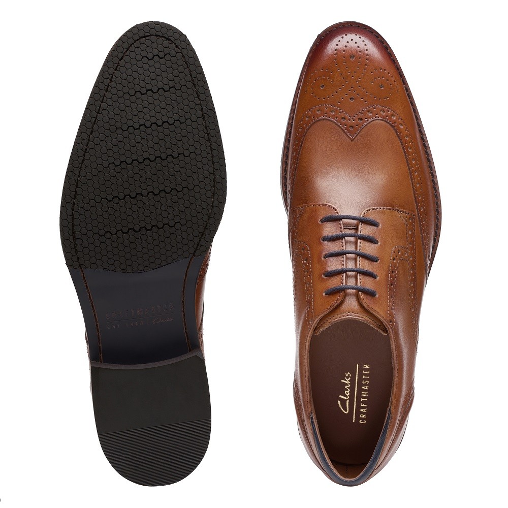 CLARKS</br>Ανδρικά Δετά Παπούτσια Ταμπά Δέρμα CRAFT ARLO LIMIT Clarks CLARKS</br>Ανδρικά Δετά Παπούτσια Ταμπά Δέρμα CRAFT ARLO LIMIT Clarks