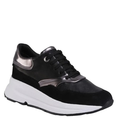 Γυναικεία Sneakers Μαύρο Δέρμα D02FLC 085BN C981G BACKSIE C Geox Γυναικεία Sneakers Μαύρο Δέρμα D02FLC 085BN C981G BACKSIE C Geox