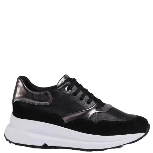Γυναικεία Sneakers Μαύρο Δέρμα D02FLC 085BN C981G BACKSIE C Geox Γυναικεία Sneakers Μαύρο Δέρμα D02FLC 085BN C981G BACKSIE C Geox