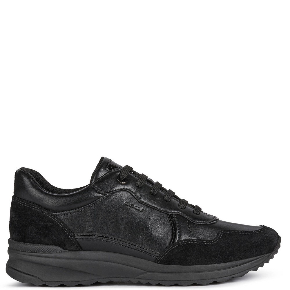 GEOX</br>Γυναικεία Sneakers Μαύρο Δέρμα AIRELL D042SA 05422 C9999 Geox GEOX</br>Γυναικεία Sneakers Μαύρο Δέρμα AIRELL D042SA 05422 C9999 Geox