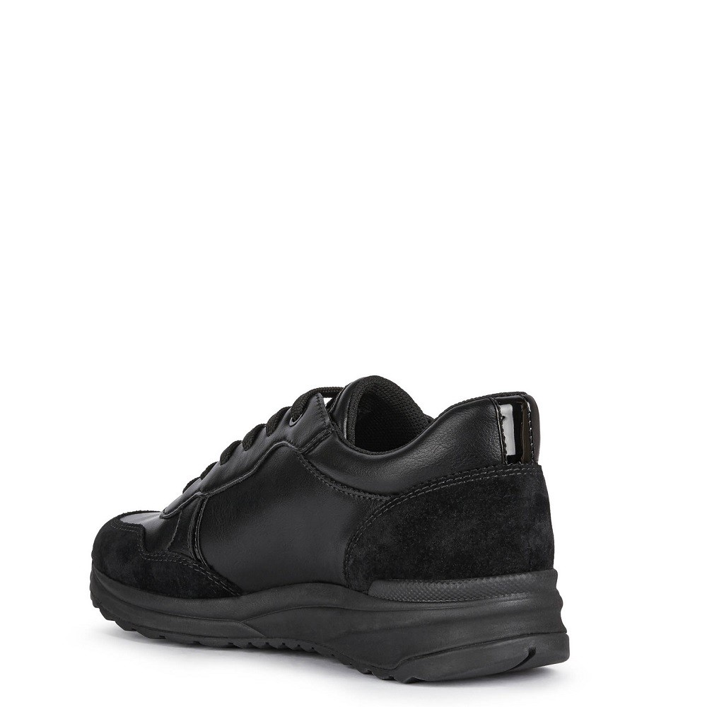GEOX</br>Γυναικεία Sneakers Μαύρο Δέρμα AIRELL D042SA 05422 C9999 Geox GEOX</br>Γυναικεία Sneakers Μαύρο Δέρμα AIRELL D042SA 05422 C9999 Geox