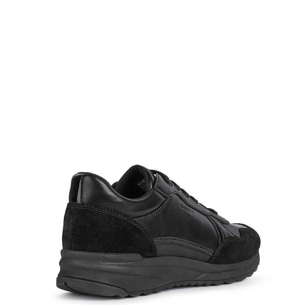GEOX</br>Γυναικεία Sneakers Μαύρο Δέρμα AIRELL D042SA 05422 C9999 Geox GEOX</br>Γυναικεία Sneakers Μαύρο Δέρμα AIRELL D042SA 05422 C9999 Geox