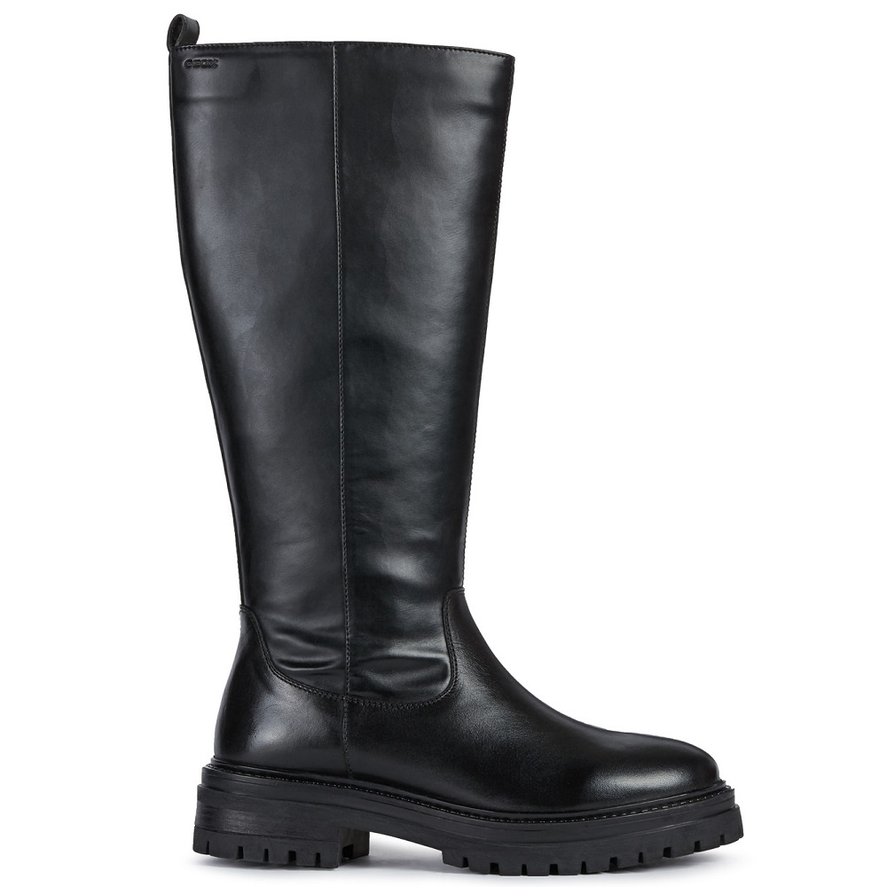 GEOX</br>Geox IRIDEA D04HRC 05443 C9999 Γυναικείες Μπότες Μαύρο Δέρμα GEOX</br>Geox IRIDEA D04HRC 05443 C9999 Γυναικείες Μπότες Μαύρο Δέρμα