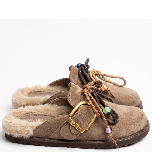 Komis & Komis D2300 Γυναικεία Sabo Καφέ Δέρμα Suede