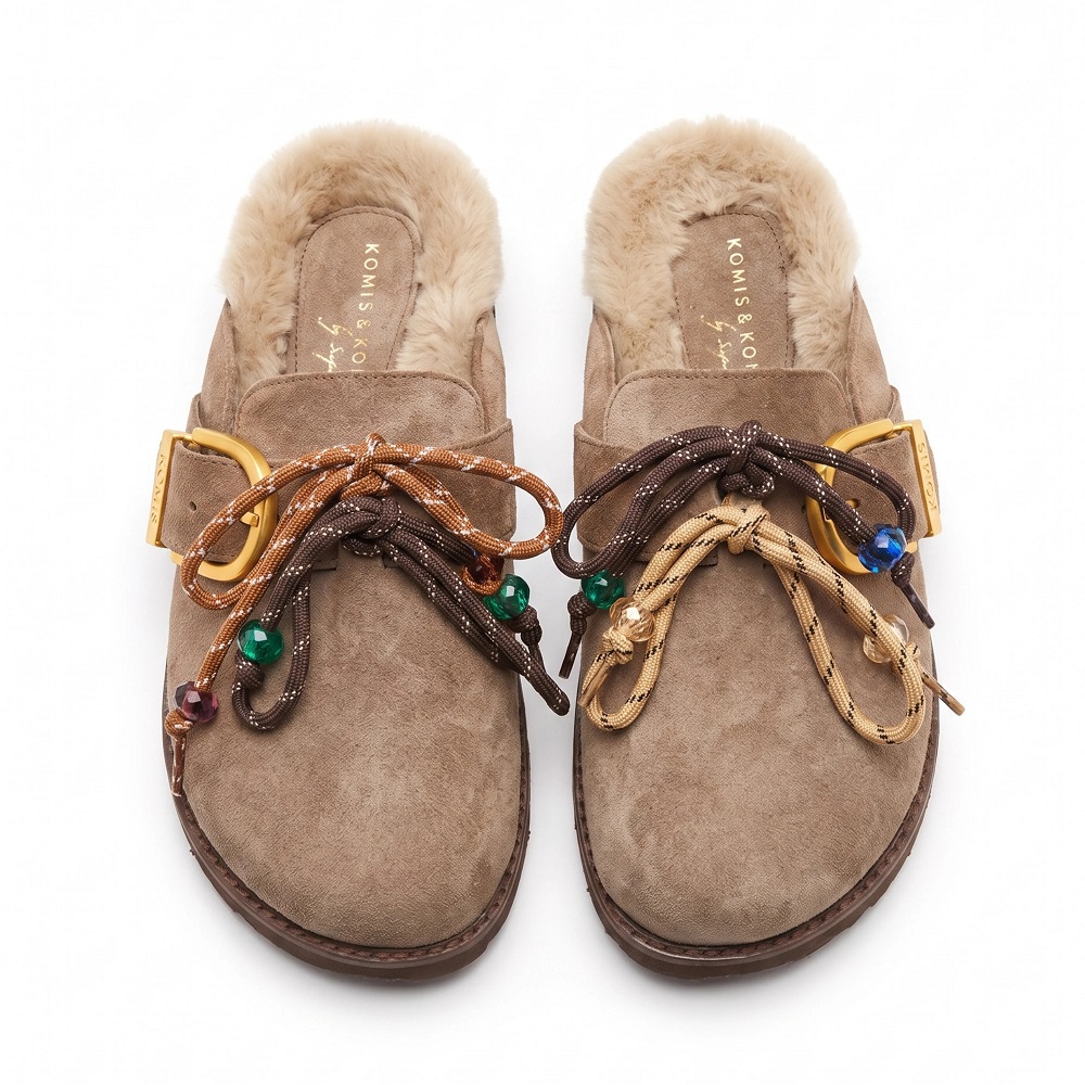 KOMIS & KOMIS</br>Komis & Komis D2300 Γυναικεία Sabo Καφέ Δέρμα Suede KOMIS & KOMIS</br>Komis & Komis D2300 Γυναικεία Sabo Καφέ Δέρμα Suede