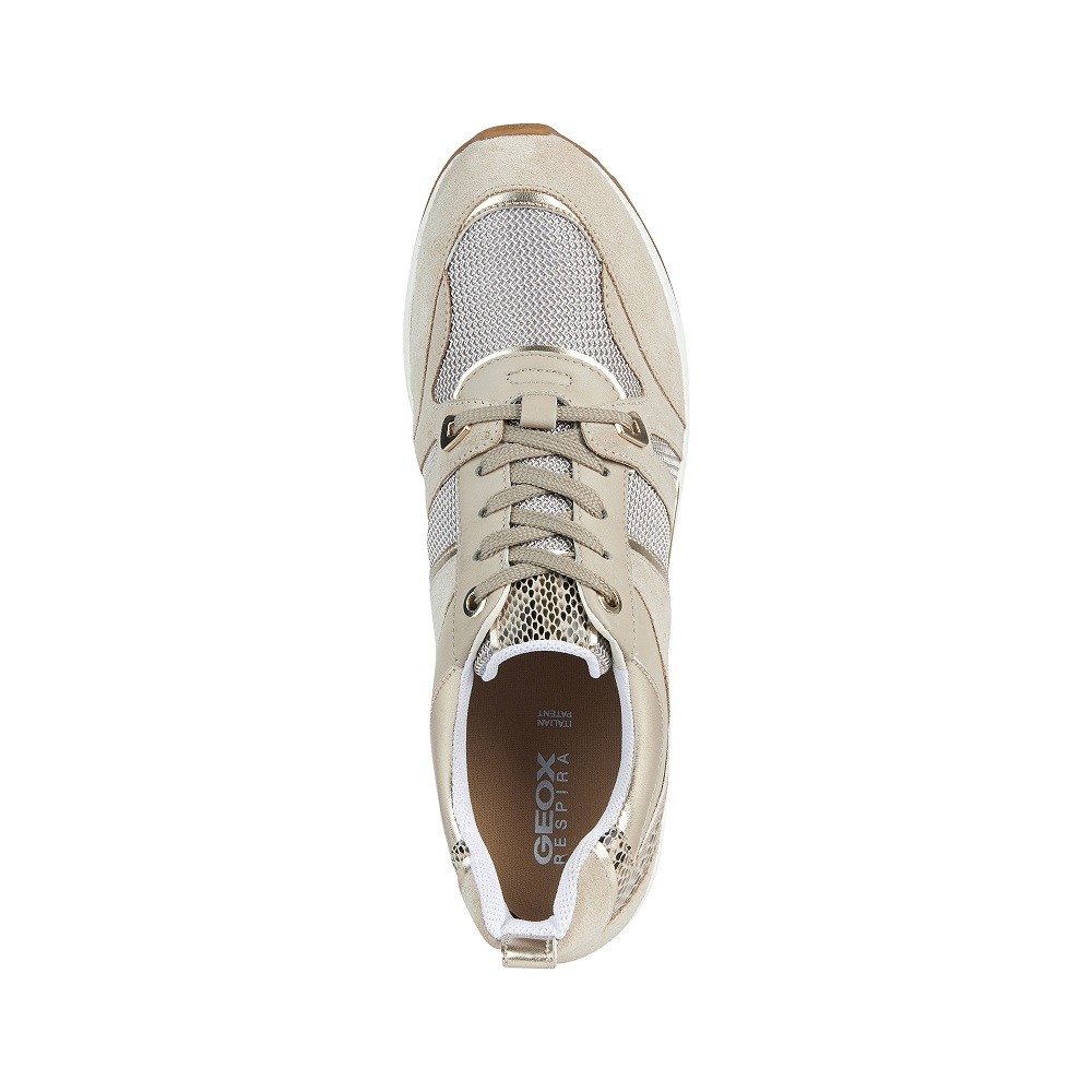 GEOX</br>Γυναικεία Sneakers Μπεζ ZOSMA D268LB 022AS C6738 Geox GEOX</br>Γυναικεία Sneakers Μπεζ ZOSMA D268LB 022AS C6738 Geox