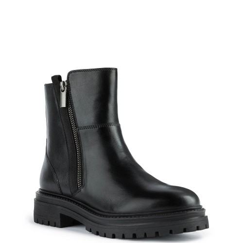 Γυναικεία Μποτάκια Μαύρο Δέρμα IRIDEA D26HRO 00043 C9999 Geox