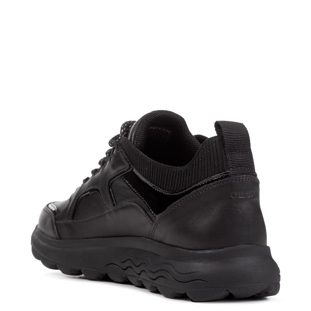GEOX</br>Γυναικεία Sneakers Μαύρο Δέρμα D26NUC 0856K C9999 SPHERICA C Geox GEOX</br>Γυναικεία Sneakers Μαύρο Δέρμα D26NUC 0856K C9999 SPHERICA C Geox