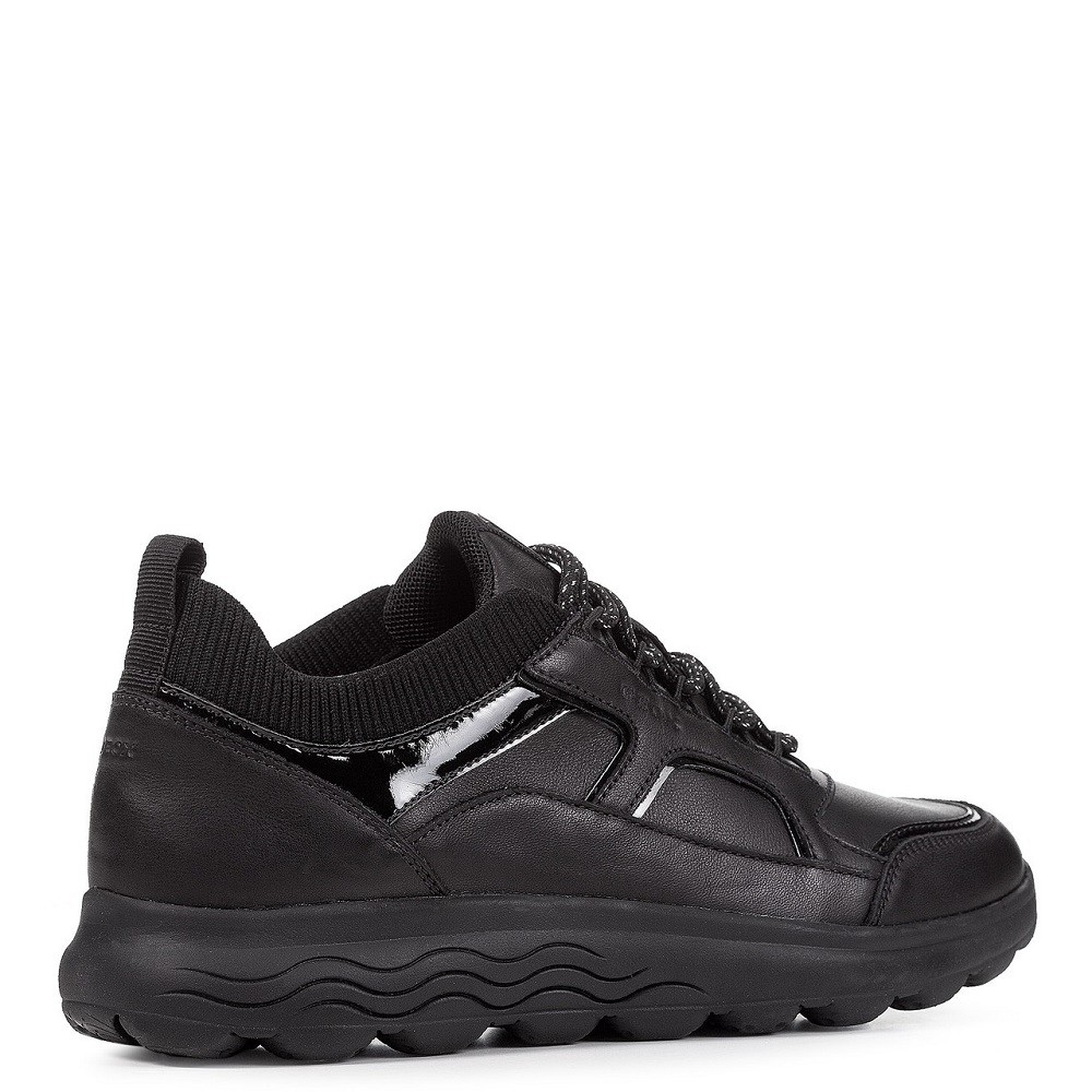 GEOX</br>Γυναικεία Sneakers Μαύρο Δέρμα D26NUC 0856K C9999 SPHERICA C Geox GEOX</br>Γυναικεία Sneakers Μαύρο Δέρμα D26NUC 0856K C9999 SPHERICA C Geox