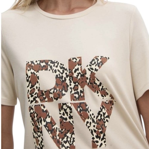Γυναικείο T-shirt Εκρού D2G4A174-IXV DKNY