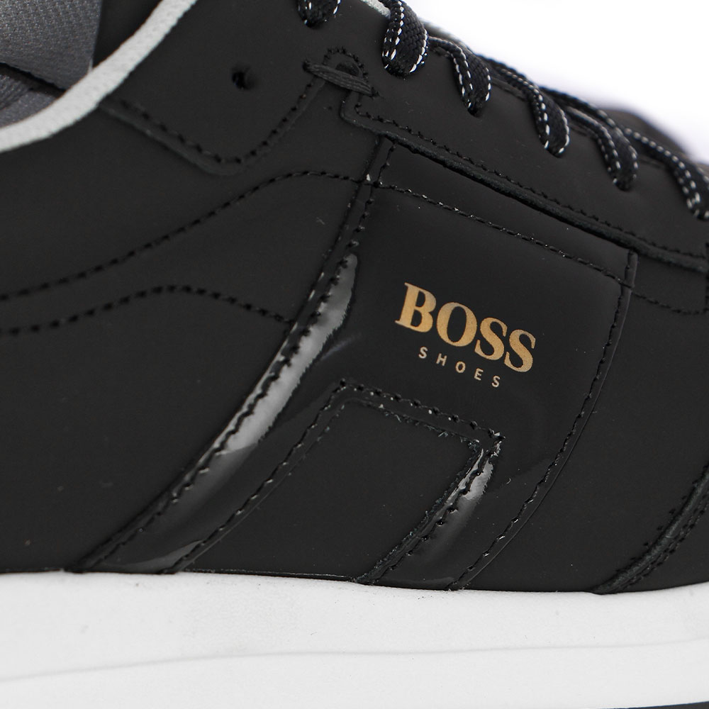BOSS</br>Boss D321/A GOMATO Ανδρικά Sneakers Μαύρο Δέρμα BOSS</br>Boss D321/A GOMATO Ανδρικά Sneakers Μαύρο Δέρμα