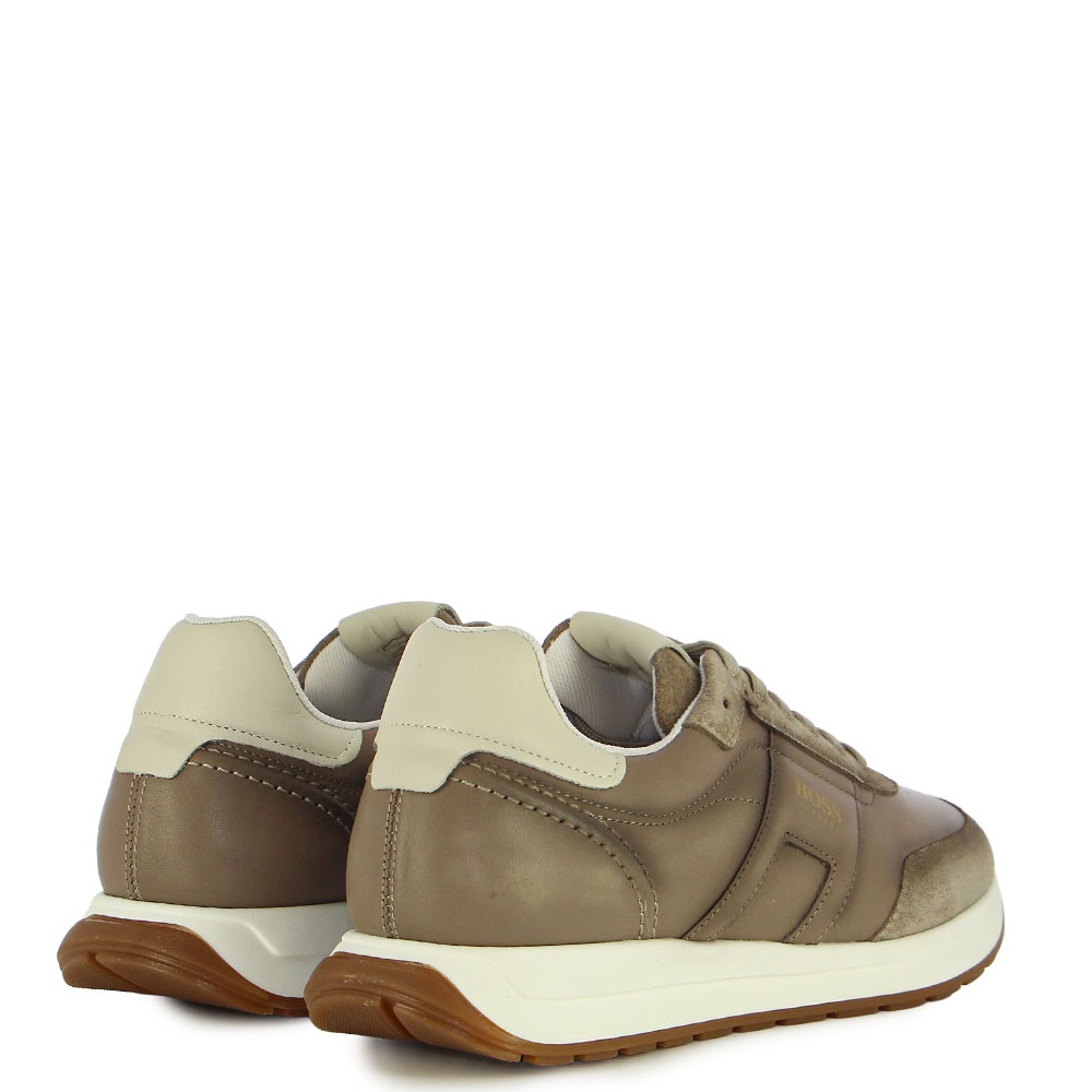 BOSS</br>Boss D321/A VESUVIO Ανδρικά Sneakers Πούρο/Λευκό Δέρμα