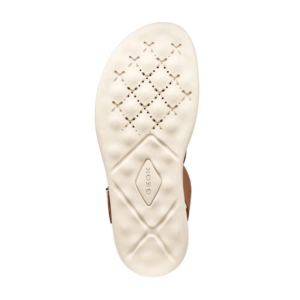 GEOX</br>Geox XAND 2S D35PAB 043CF C8391 Γυναικεία Σανδάλια Ταμπά/Πορτοκαλί Δέρμα