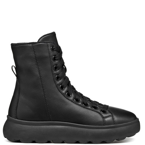 Geox SPHERICA EC4.1 D D36TCD 00085 C9999 Γυναικεία Μποτάκια Μαύρο Δέρμα Geox SPHERICA EC4.1 D D36TCD 00085 C9999 Γυναικεία Μποτάκια Μαύρο Δέρμα