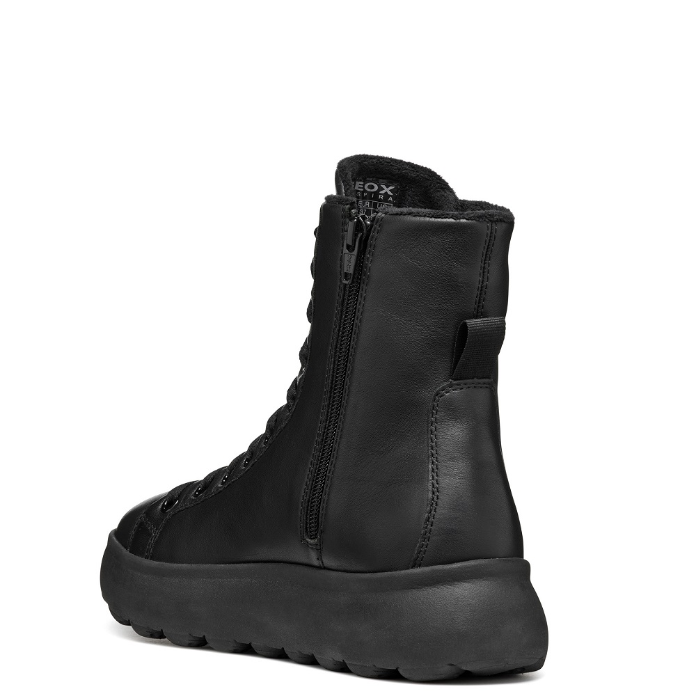 GEOX</br>Geox SPHERICA EC4.1 D D36TCD 00085 C9999 Γυναικεία Μποτάκια Μαύρο Δέρμα GEOX</br>Geox SPHERICA EC4.1 D D36TCD 00085 C9999 Γυναικεία Μποτάκια Μαύρο Δέρμα