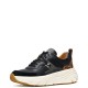 GEOX</br>Γυναικεία Sneakers Μαύρο/Ταμπά Δέρμα DIAMANTA D36UFE 05485 C9209 Geox