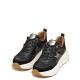 GEOX</br>Γυναικεία Sneakers Μαύρο/Ταμπά Δέρμα DIAMANTA D36UFE 05485 C9209 Geox