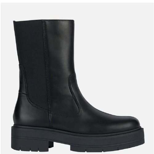 Γυναικεία Μποτάκια Μαύρο Δέρμα SPHERICA EC7 K D36VDK 00043 C9999 Geox