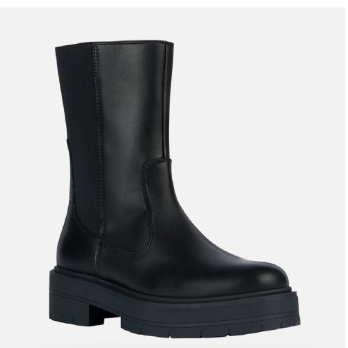 Γυναικεία Μποτάκια Μαύρο Δέρμα SPHERICA EC7 K D36VDK 00043 C9999 Geox