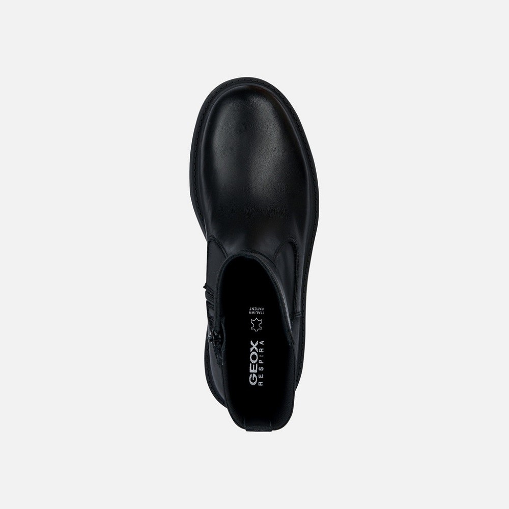 GEOX</br>Γυναικεία Μποτάκια Μαύρο Δέρμα SPHERICA EC7 K D36VDK 00043 C9999 Geox GEOX</br>Γυναικεία Μποτάκια Μαύρο Δέρμα SPHERICA EC7 K D36VDK 00043 C9999 Geox
