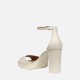 GEOX</br>Γυναικεία Πέδιλα Off White Δέρμα D45B6D 00043 C1002 WALK PLEASURE 85S D Geox