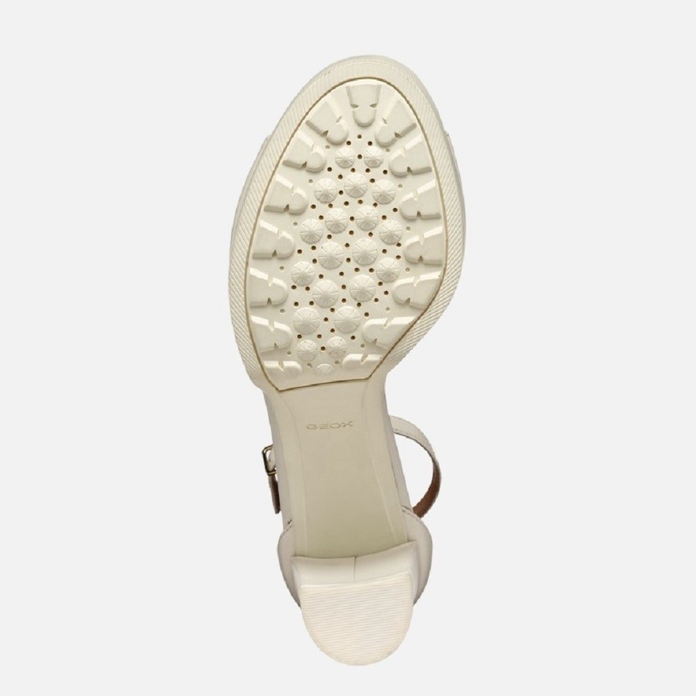 GEOX</br>Γυναικεία Πέδιλα Off White Δέρμα D45B6D 00043 C1002 WALK PLEASURE 85S D Geox