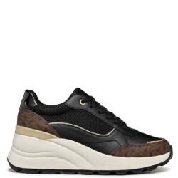 Γυναικεία Sneakers Μαύρο Δέρμα SPHERICA EC13 A D45WAA 085AS C9999 Geox