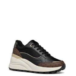 Γυναικεία Sneakers Μαύρο Δέρμα SPHERICA EC13 A D45WAA 085AS C9999 Geox