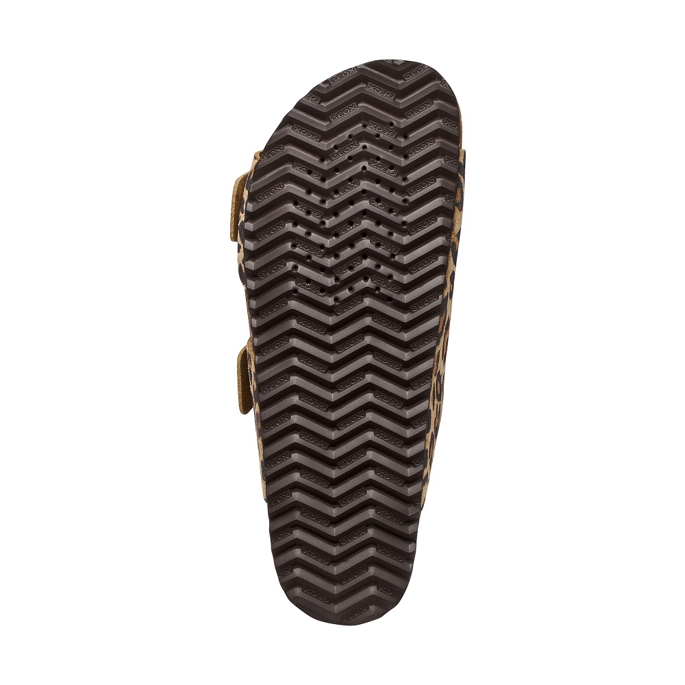 GEOX</br>Geox BRIONIA R D45Y3B 000BS C5018 Γυναικεία Σανδάλια Μπεζ Animal Δέρμα Suede