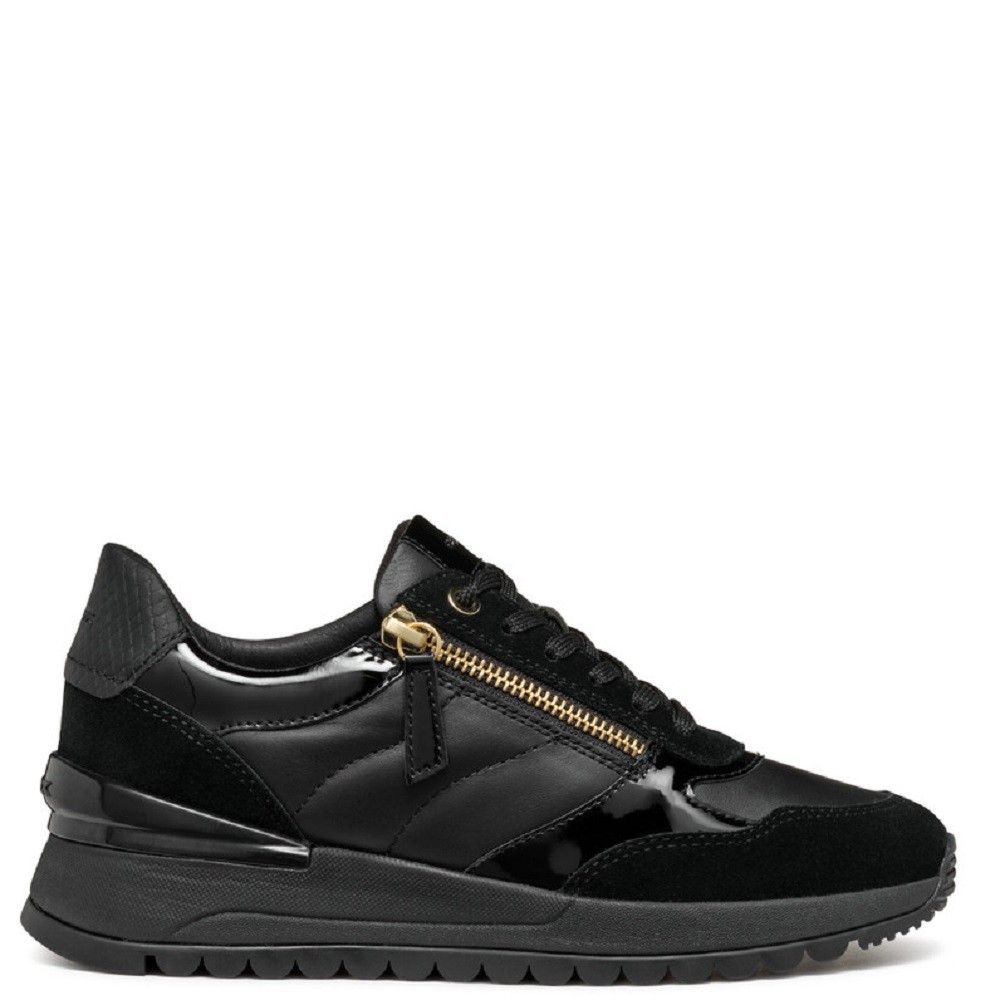 GEOX</br>Γυναικεία Sneakers Μαύρο Δέρμα DESY D4600A 08522 C9999 Geox GEOX</br>Γυναικεία Sneakers Μαύρο Δέρμα DESY D4600A 08522 C9999 Geox