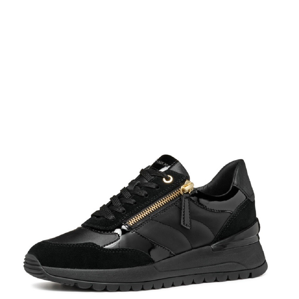 GEOX</br>Γυναικεία Sneakers Μαύρο Δέρμα DESY D4600A 08522 C9999 Geox GEOX</br>Γυναικεία Sneakers Μαύρο Δέρμα DESY D4600A 08522 C9999 Geox