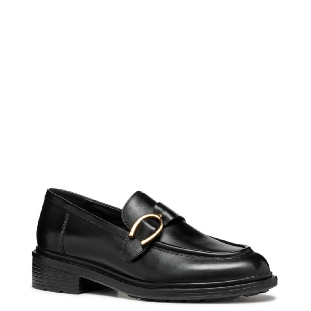 GEOX</br>Γυναικεία Loafers Μαύρο Δέρμα WALK PLEASURE D46TGC 00043 C9999 Geox GEOX</br>Γυναικεία Loafers Μαύρο Δέρμα WALK PLEASURE D46TGC 00043 C9999 Geox