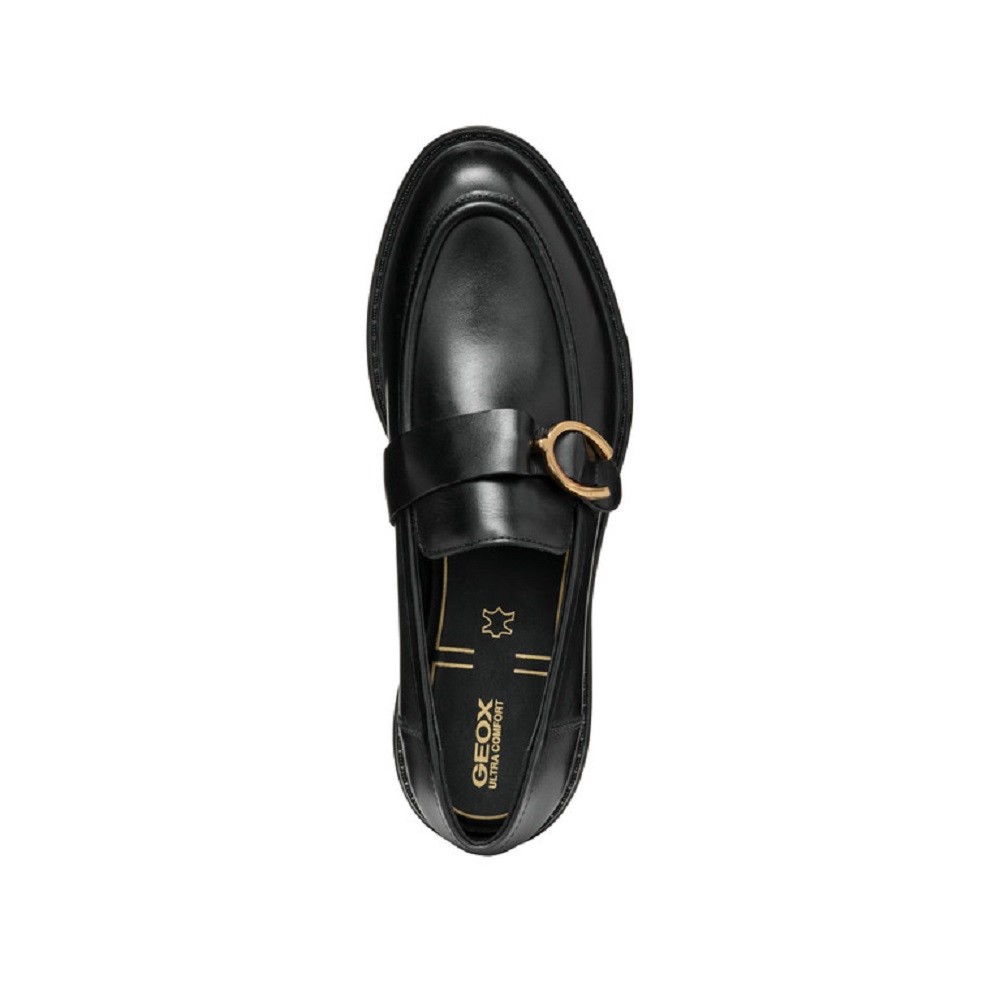 GEOX</br>Γυναικεία Loafers Μαύρο Δέρμα WALK PLEASURE D46TGC 00043 C9999 Geox GEOX</br>Γυναικεία Loafers Μαύρο Δέρμα WALK PLEASURE D46TGC 00043 C9999 Geox