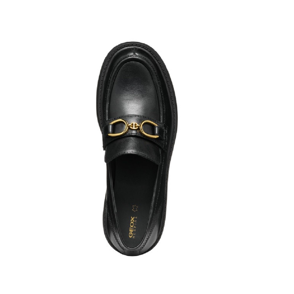 GEOX</br>Γυναικεία Μοκασίνια Μαύρο Δέρμα SPHERICA EC7 A D46VDA 00043 C9999 Geox GEOX</br>Γυναικεία Μοκασίνια Μαύρο Δέρμα SPHERICA EC7 A D46VDA 00043 C9999 Geox