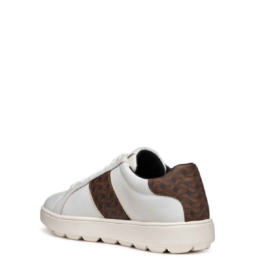 GEOX</br>Γυναικεία Sneakers Λευκό/Καφέ SPHERICA ECUB-1 A D46WEA 08504 C0356 SPHERICA Geox GEOX</br>Γυναικεία Sneakers Λευκό/Καφέ SPHERICA ECUB-1 A D46WEA 08504 C0356 SPHERICA Geox
