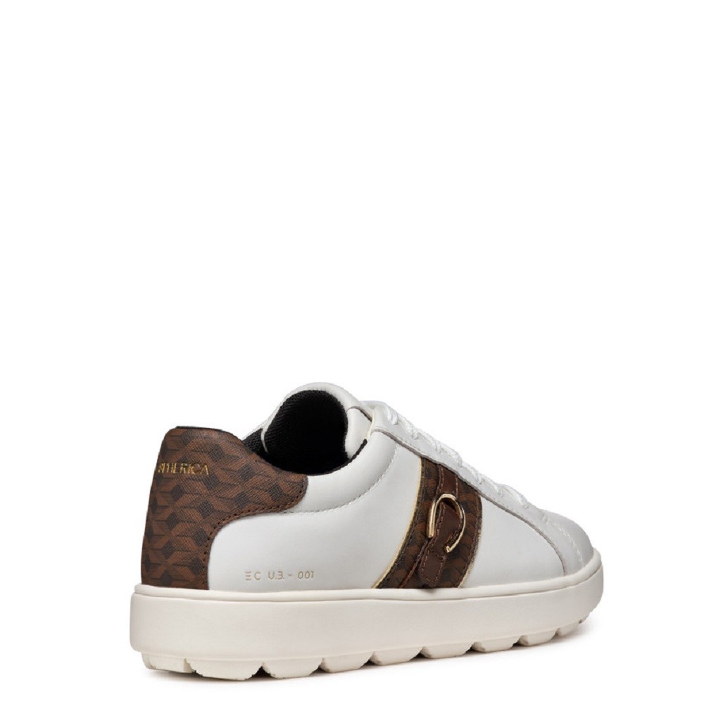 GEOX</br>Γυναικεία Sneakers Λευκό/Καφέ SPHERICA ECUB-1 A D46WEA 08504 C0356 SPHERICA Geox GEOX</br>Γυναικεία Sneakers Λευκό/Καφέ SPHERICA ECUB-1 A D46WEA 08504 C0356 SPHERICA Geox