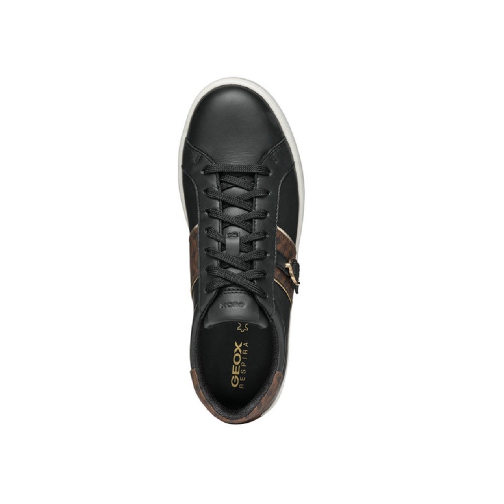GEOX</br>Γυναικεία Sneakers Μαύρο/Καφέ Δέρμα SPHERICA ECUB-1 A D46WEA 08504 C9229 Geox GEOX</br>Γυναικεία Sneakers Μαύρο/Καφέ Δέρμα SPHERICA ECUB-1 A D46WEA 08504 C9229 Geox