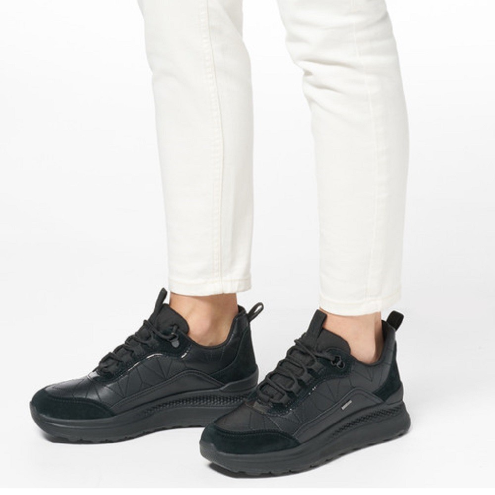GEOX</br>Γυναικεία Sneakers Μαύρο Δέρμα Waterproof SPHERICA ACTIF X2 B ABX D D46WPD 05422 C9999 Geox GEOX</br>Γυναικεία Sneakers Μαύρο Δέρμα Waterproof SPHERICA ACTIF X2 B ABX D D46WPD 05422 C9999 Geox