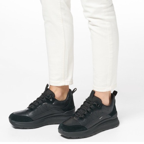 Γυναικεία Sneakers Μαύρο Δέρμα Waterproof SPHERICA ACTIF X2 B ABX D D46WPD 05422 C9999 Geox
